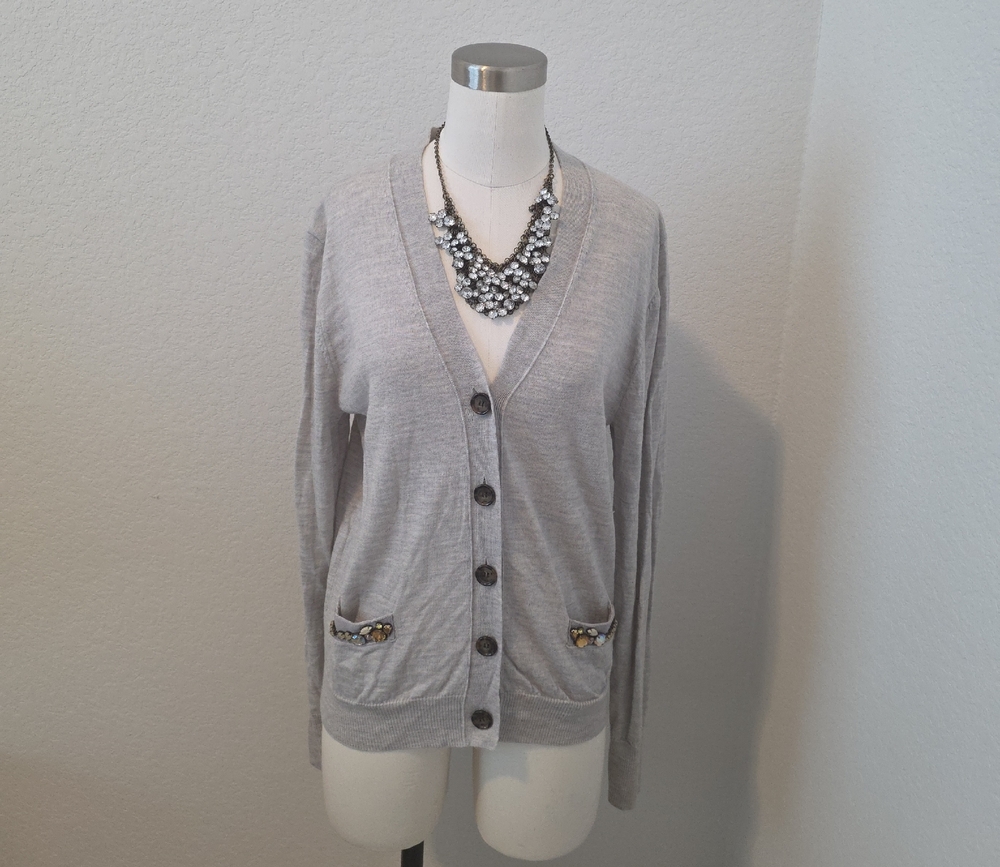J. Crew Light Gray Women's Cardigan